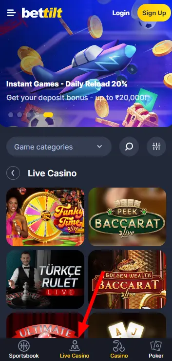 Bettilt casino live games