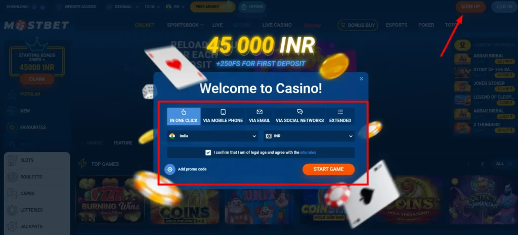 Mostbet Casino: Registration and Login Process