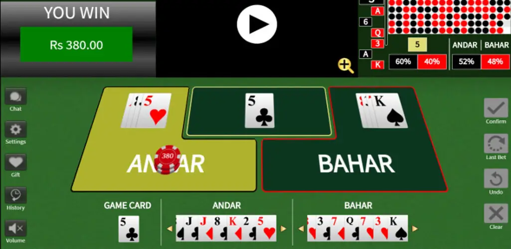 Best Andar Bahar Real Cash Games