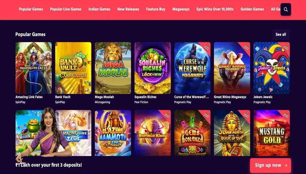 Types of Games at Big Baazi Casino